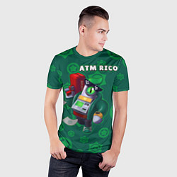 Футболка спортивная мужская ATM RICO, цвет: 3D-принт — фото 2