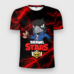 Футболка спортивная мужская BRAWL STARS CROW, цвет: 3D-принт