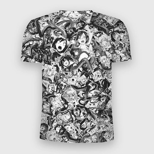Мужская спорт-футболка Ахегао с щупальцами / 3D-принт – фото 2