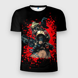 Мужская спорт-футболка Bloodhound 3D Black