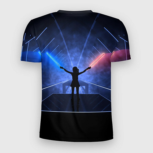 Мужская спорт-футболка Beat Saber / 3D-принт – фото 2
