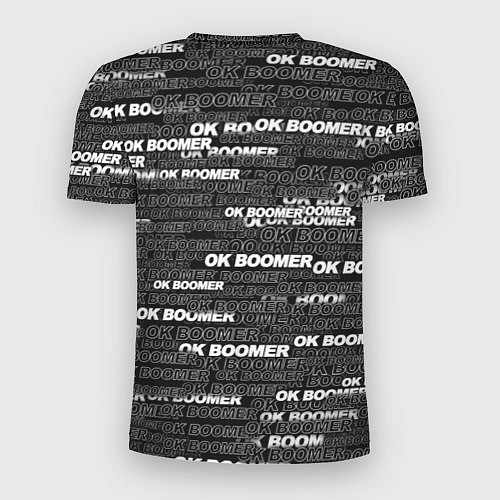 Мужская спорт-футболка OK BOOMER / 3D-принт – фото 2