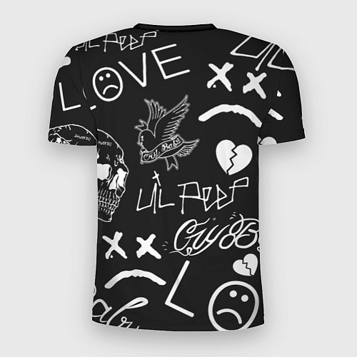 Мужская спорт-футболка Lil Peep / 3D-принт – фото 2
