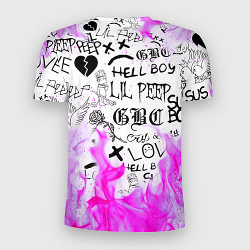 Мужская спорт-футболка LIL PEEP / 3D-принт – фото 2