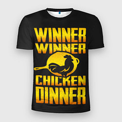Футболка спортивная мужская Winner Chicken Dinner, цвет: 3D-принт