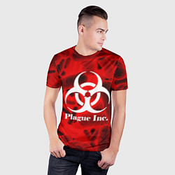 Футболка спортивная мужская PLAGUE INC, цвет: 3D-принт — фото 2