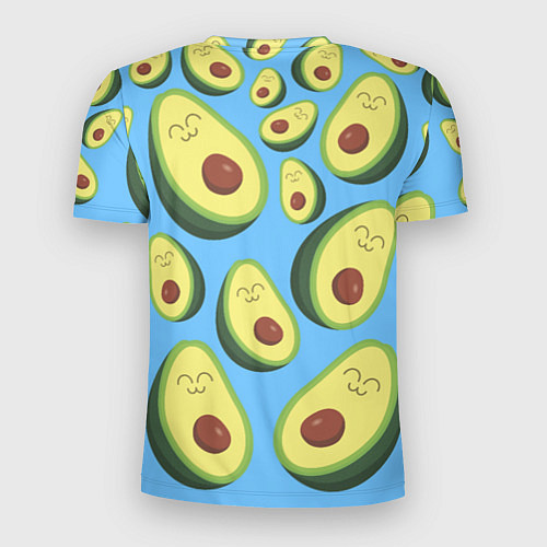 Мужская спорт-футболка Авокадо паттерн / 3D-принт – фото 2