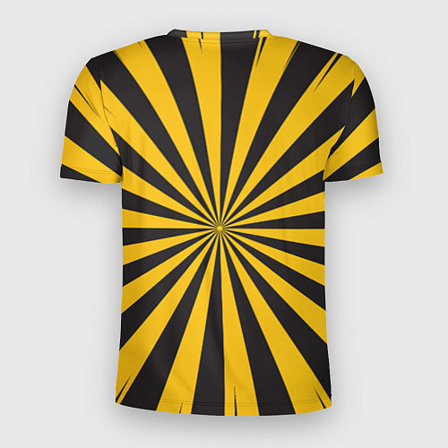 Мужская спорт-футболка MY HERO ACADEMIA желтые полосы / 3D-принт – фото 2