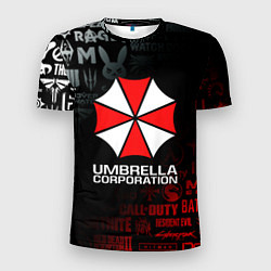 Мужская спорт-футболка RESIDENT EVIL UMBRELLA CORP