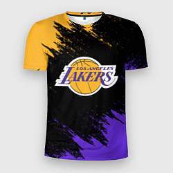 Футболка спортивная мужская LA LAKERS, цвет: 3D-принт