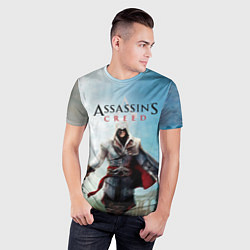 Футболка спортивная мужская Assassins Creed, цвет: 3D-принт — фото 2