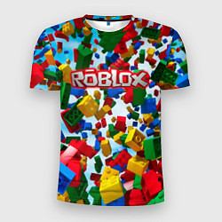 Футболка спортивная мужская Roblox Cubes, цвет: 3D-принт