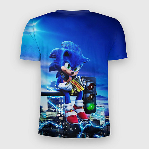 Мужская спорт-футболка SONIC / 3D-принт – фото 2