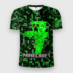 Футболка спортивная мужская MINECRAFT CREEPER, цвет: 3D-принт