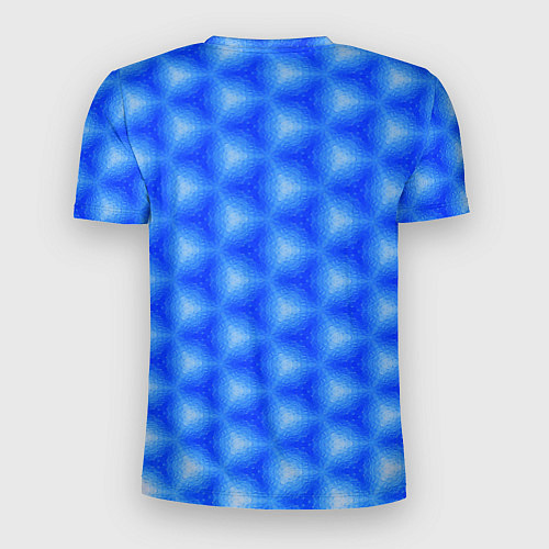 Мужская спорт-футболка Синие соты / 3D-принт – фото 2