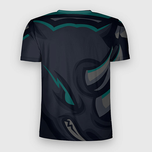 Мужская спорт-футболка Форма Rhino / 3D-принт – фото 2
