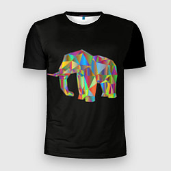 Футболка спортивная мужская Слон, цвет: 3D-принт