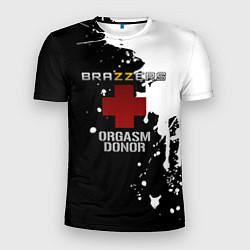 Мужская спорт-футболка Brazzers orgasm donor