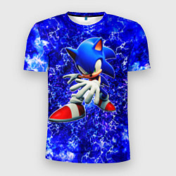 Мужская спорт-футболка Sonic Молнии