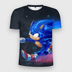 Футболка спортивная мужская SONIC, цвет: 3D-принт