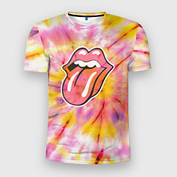 Мужская спорт-футболка Rolling Stones tie-dye