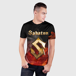 Футболка спортивная мужская SABATON, цвет: 3D-принт — фото 2