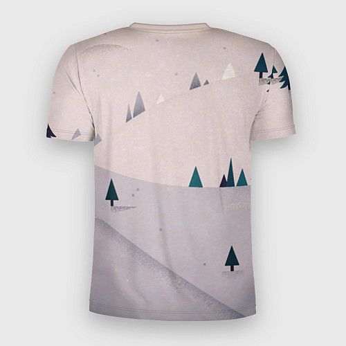 Мужская спорт-футболка Snow 1 / 3D-принт – фото 2