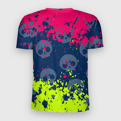 Мужская спорт-футболка Brawl Stars Leon краски / 3D-принт – фото 2