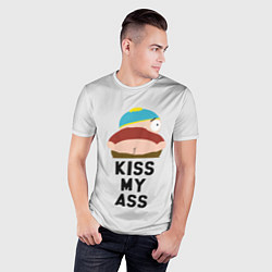 Футболка спортивная мужская Kiss My Ass, цвет: 3D-принт — фото 2