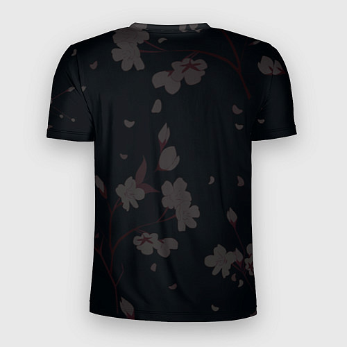 Мужская спорт-футболка Сакура и рамен / 3D-принт – фото 2