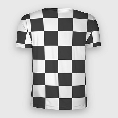 Мужская спорт-футболка Шахматка / 3D-принт – фото 2