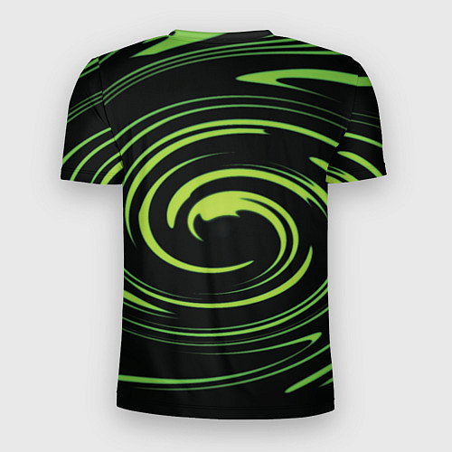Мужская спорт-футболка Twisted greens / 3D-принт – фото 2