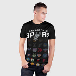 Футболка спортивная мужская San Antonio Spurs 2, цвет: 3D-принт — фото 2