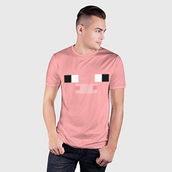 Футболка спортивная мужская Minecraft Pig, цвет: 3D-принт — фото 2