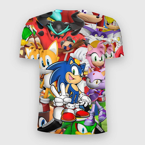 Мужская спорт-футболка Sonic ПЕРСОНАЖИ / 3D-принт – фото 2