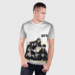 Футболка спортивная мужская BTS, цвет: 3D-принт — фото 2