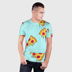 Футболка спортивная мужская Ароматная пицца, цвет: 3D-принт — фото 2