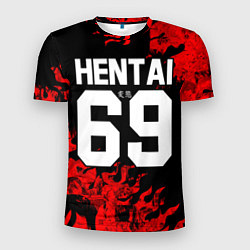 Футболка спортивная мужская HENTAI 02, цвет: 3D-принт