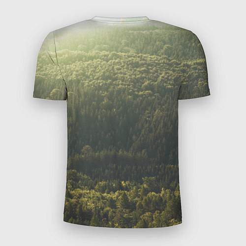 Мужская спорт-футболка Летний лес / 3D-принт – фото 2
