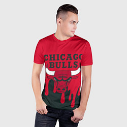 Футболка спортивная мужская Chicago Bulls, цвет: 3D-принт — фото 2