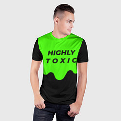 Футболка спортивная мужская HIGHLY toxic 0 2, цвет: 3D-принт — фото 2