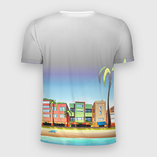 Мужская спорт-футболка HOTLINE MIAMI / 3D-принт – фото 2