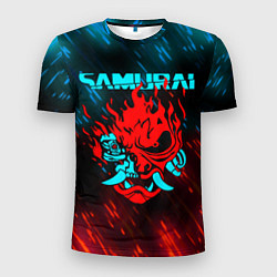 Мужская спорт-футболка CYBERPUNK 2077 SAMURAI