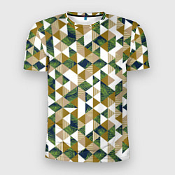 Футболка спортивная мужская Хипстерские треугольники, цвет: 3D-принт