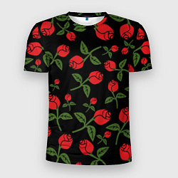 Мужская спорт-футболка Roses Art