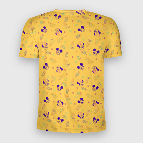 Мужская спорт-футболка Минни Маус мороженое / 3D-принт – фото 2