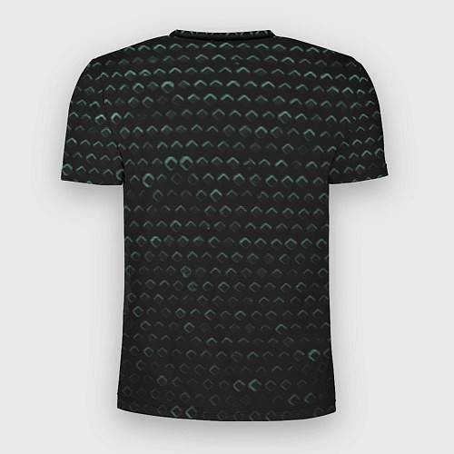 Мужская спорт-футболка Текстура геометрия ромбы черны / 3D-принт – фото 2