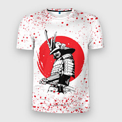Мужская спорт-футболка Самурай в каплях крови Z