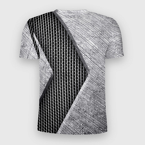 Мужская спорт-футболка BMW - emblem - metal - texture / 3D-принт – фото 2