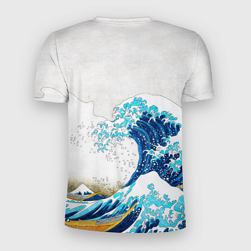 Мужская спорт-футболка Japanese wave / 3D-принт – фото 2